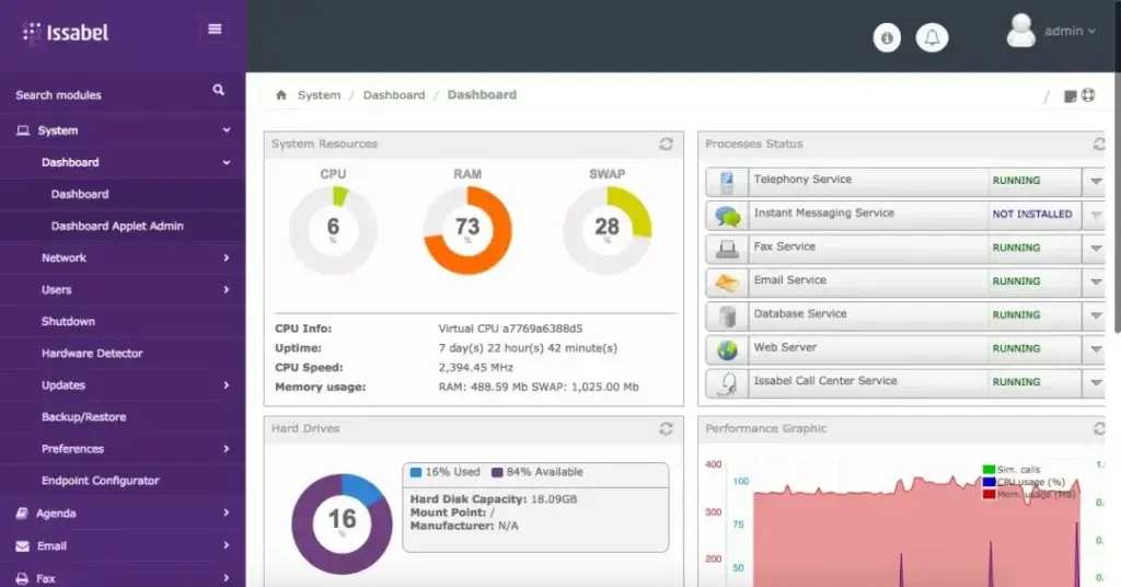 Detalle de un centro de datos o equipo tecnológico.